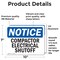 Signmission Compactor Electrical Shutoff, 10 in W x Rectangle, Vinyl Decal OS-2PACK-NS-D-710-L-10737 - alternate 3